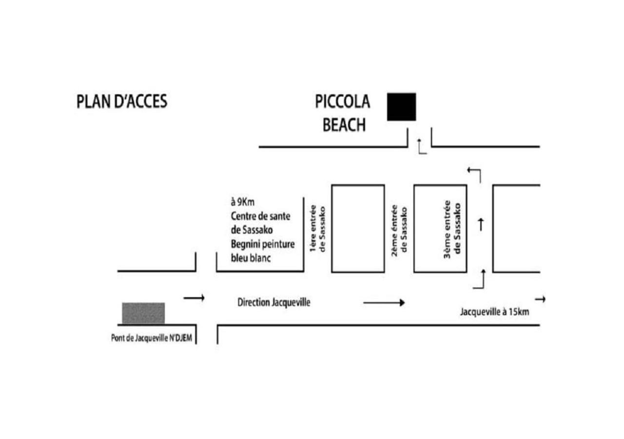 Piccola Beach Sassako Begniny Buitenkant foto